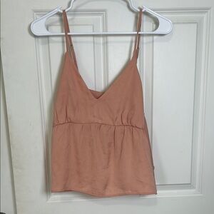 American Eagle Outfitters V-neck, tank top size medium orange adjustable straps
